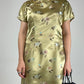 Qipao sartoriale in jacquard di viscosa