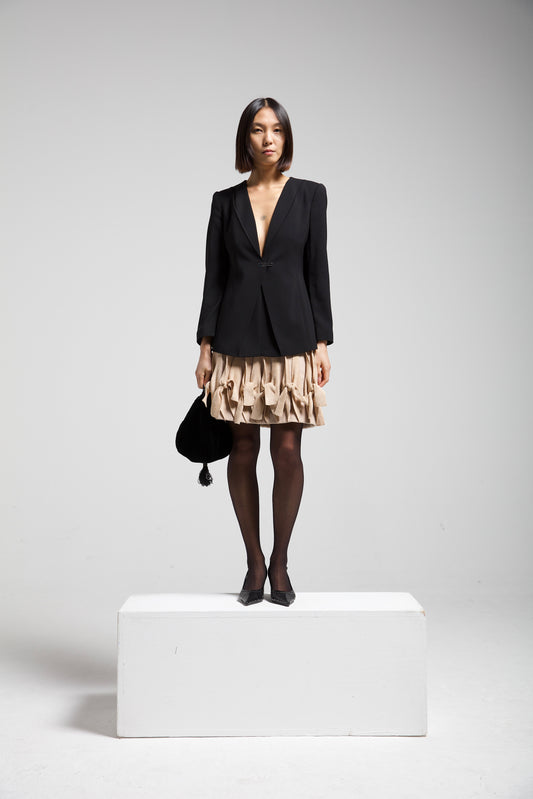 ALAÏA gonna in maglia con nodi