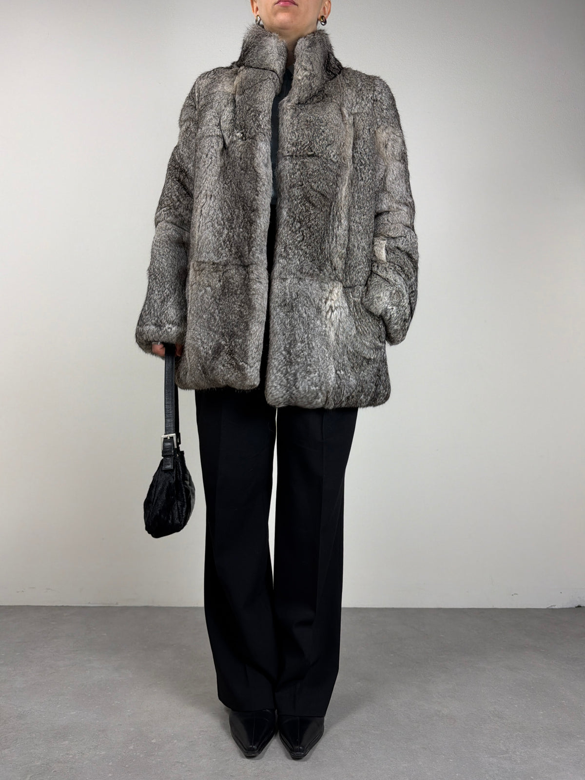 Pelliccia vintage in pregiato Rex rabbit