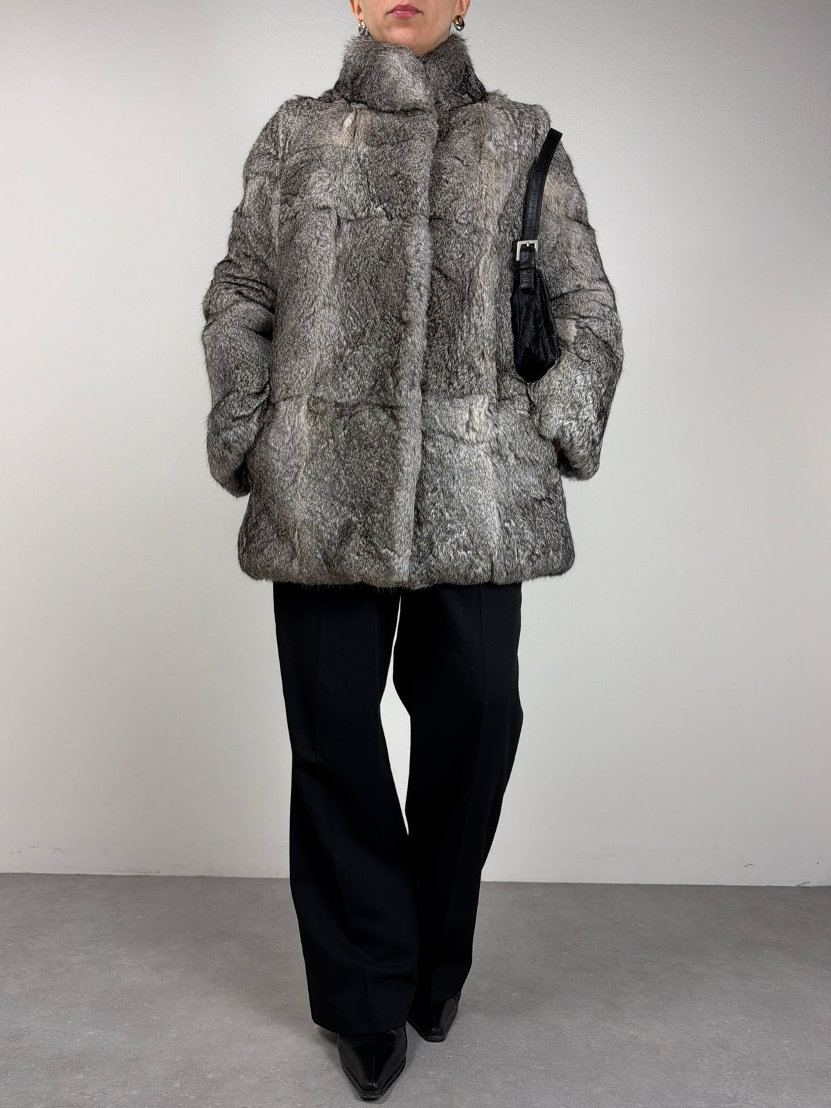 Pelliccia vintage in pregiato Rex rabbit