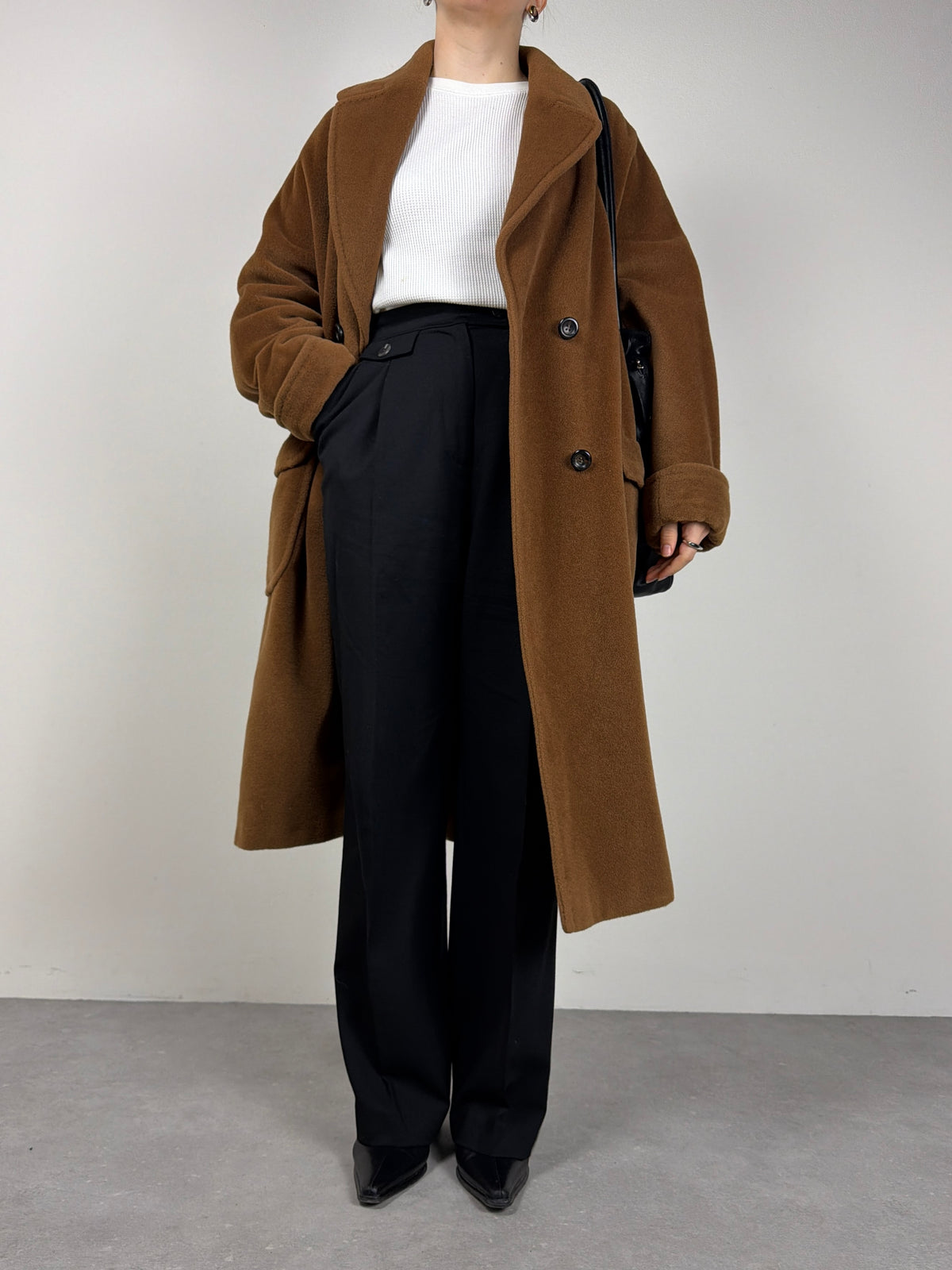 Cappotto vintage Made in Italy in pura lana