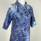 Camicia misto seta in tessuto effetto tridimensionale
