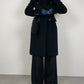 SPORTMAX Black wool coat