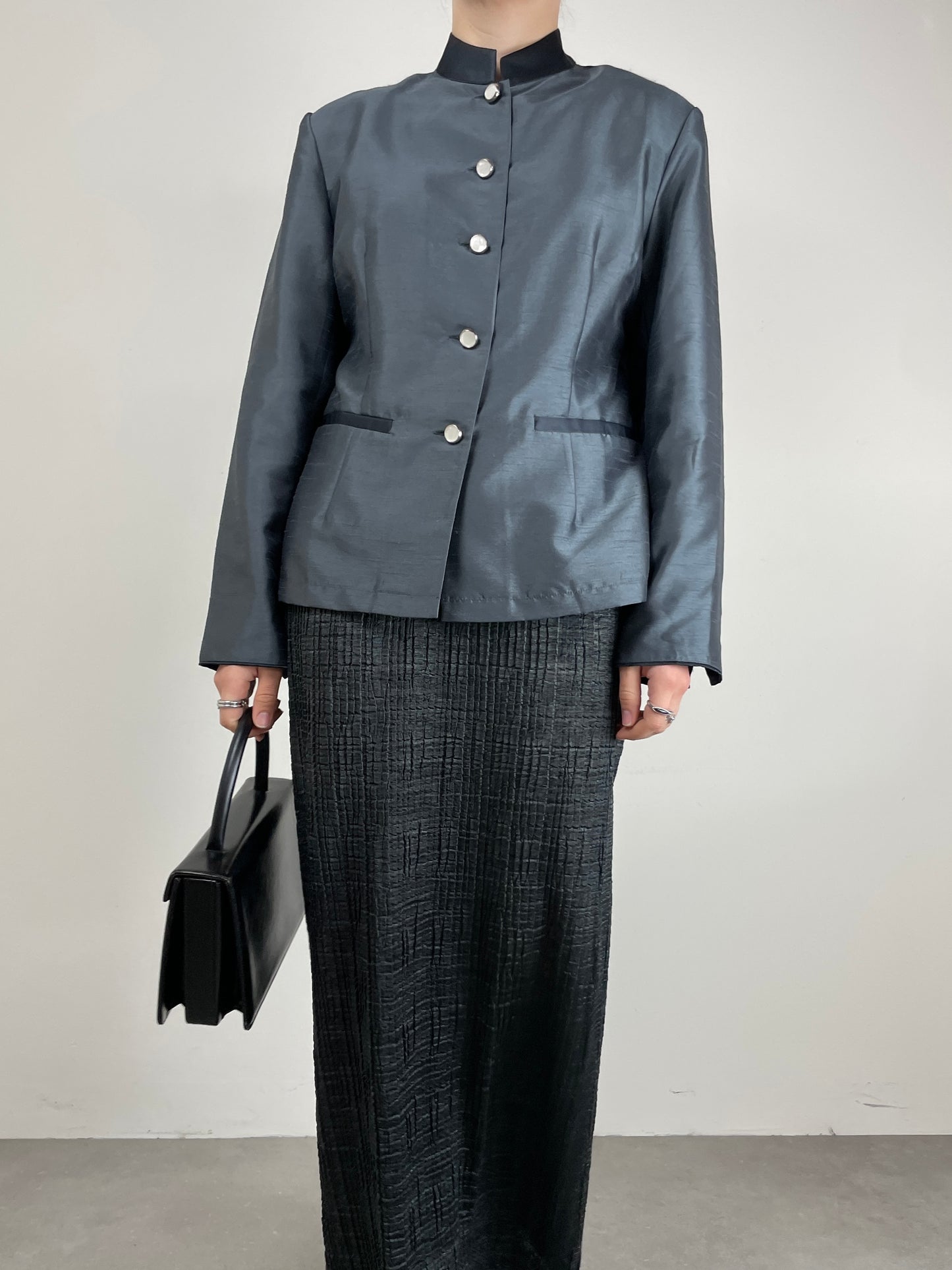 Giacca in shantung di seta