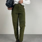 MOSCHINO pantaloni in vera pelle scamosciata