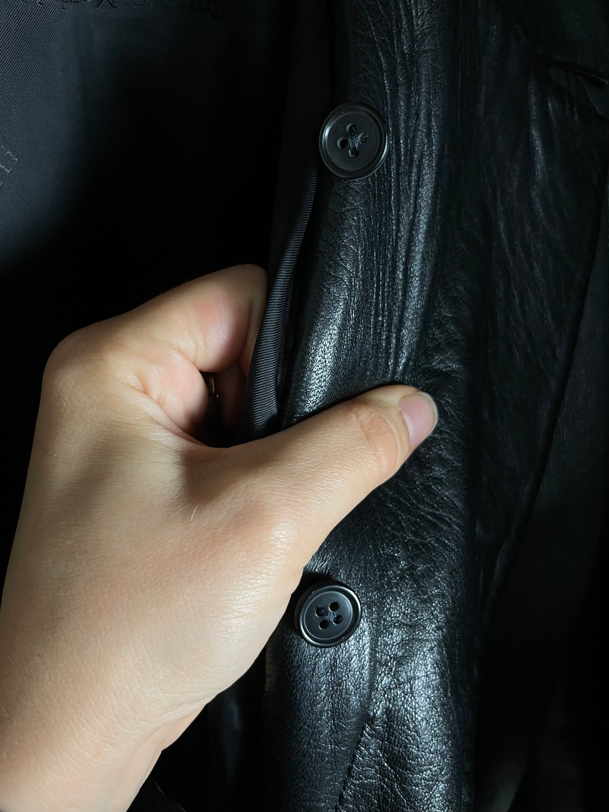 Giacca in morbida nappa nera made in Italy