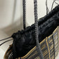 Borsa in vera pelle intrecciata
