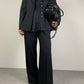 Blazer vintage in misto lana gessato