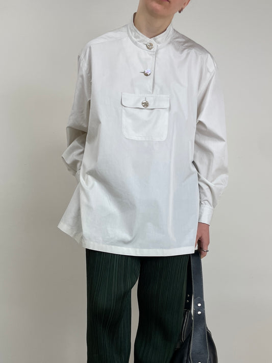 Camicia made in Japan con bottoni in madreperla