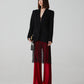 Pantalone in pura seta tagliato in sbieco
