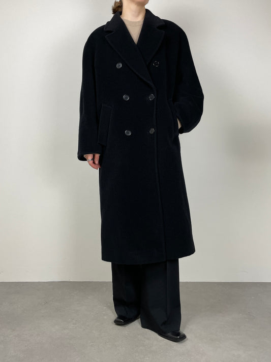 Black wool coat