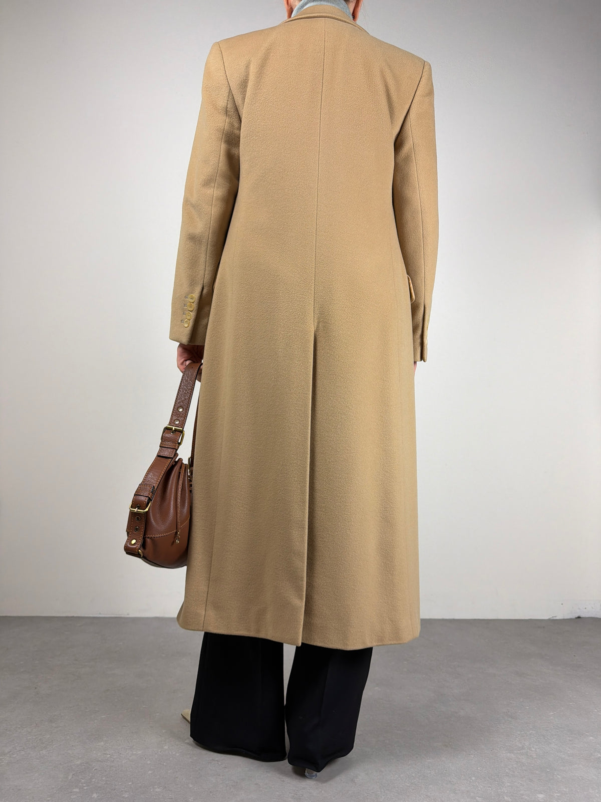 Cappotto in 100% cashmere a doppiopetto made in Italy