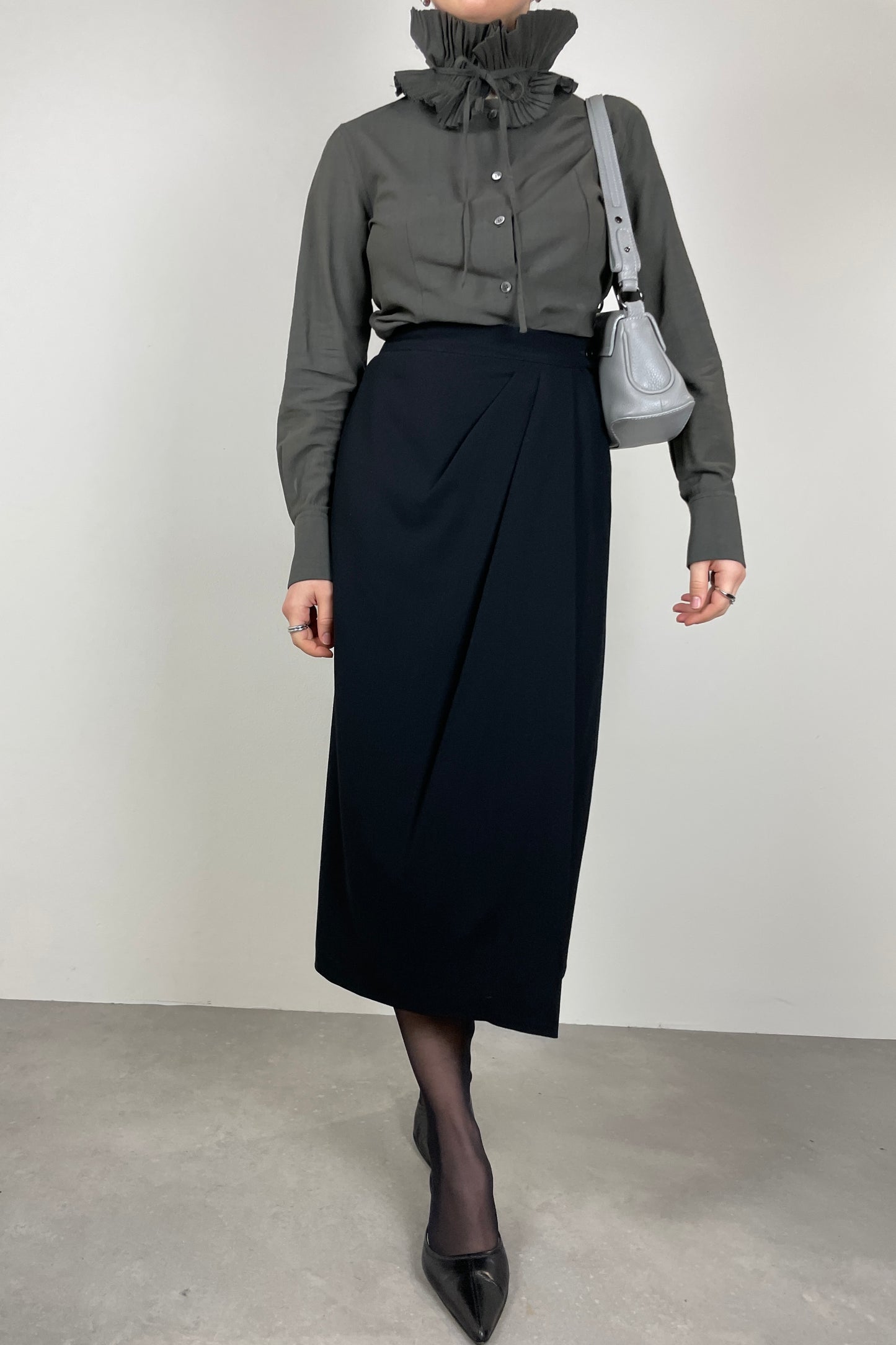 Max Mara wool midi skirt