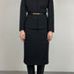 Made in Italy black skirt suit