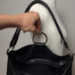 Borsa in pelle nera da spalla o tracolla