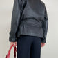 Chiodo vintage in vera pelle