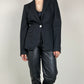 Black wool blazer