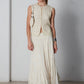 Gilet in seta ricamato con perline