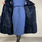 Trench vintage con gilet staccabile in vera pelliccia lapin