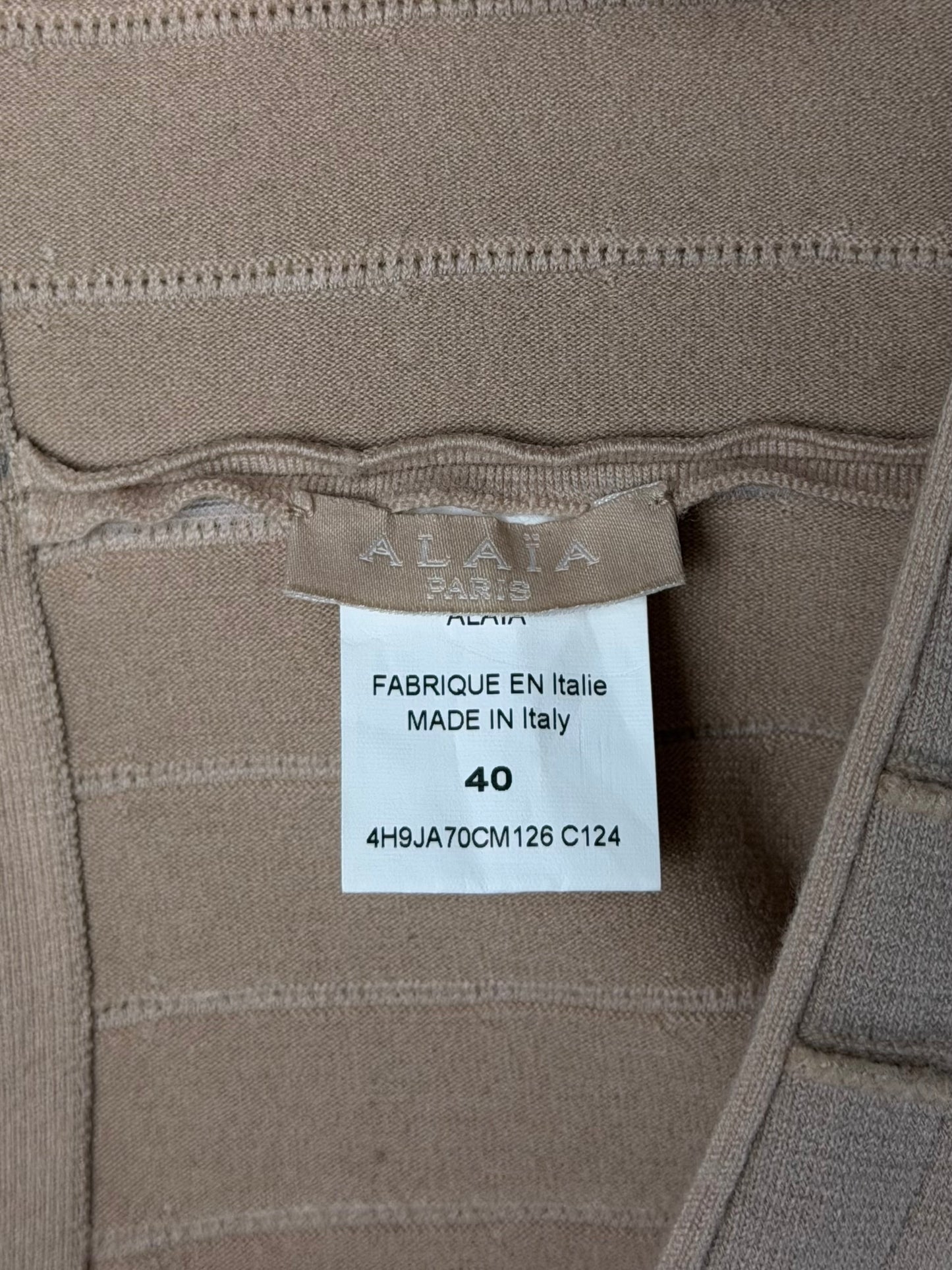 ALAÏA gonna in maglia con nodi