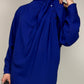 Abito vintage di Max Mara linea Pianoforte in lana blu
