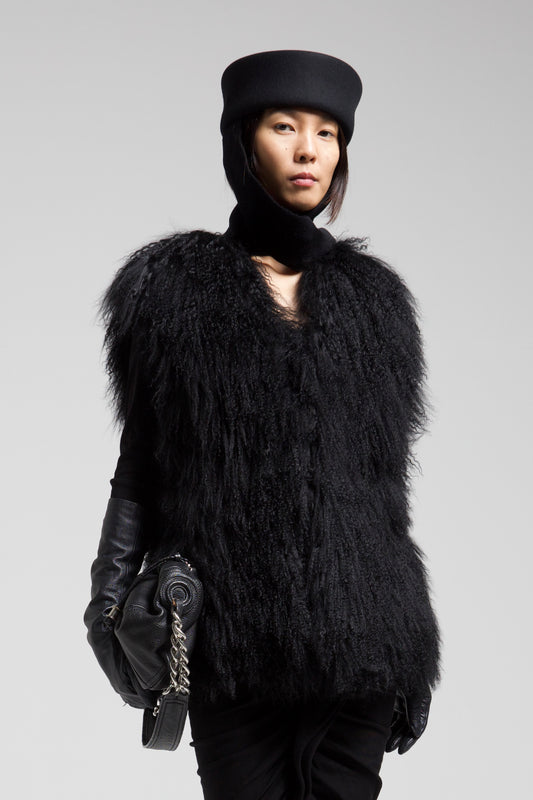 Gilet in pelliccia di Mongolia