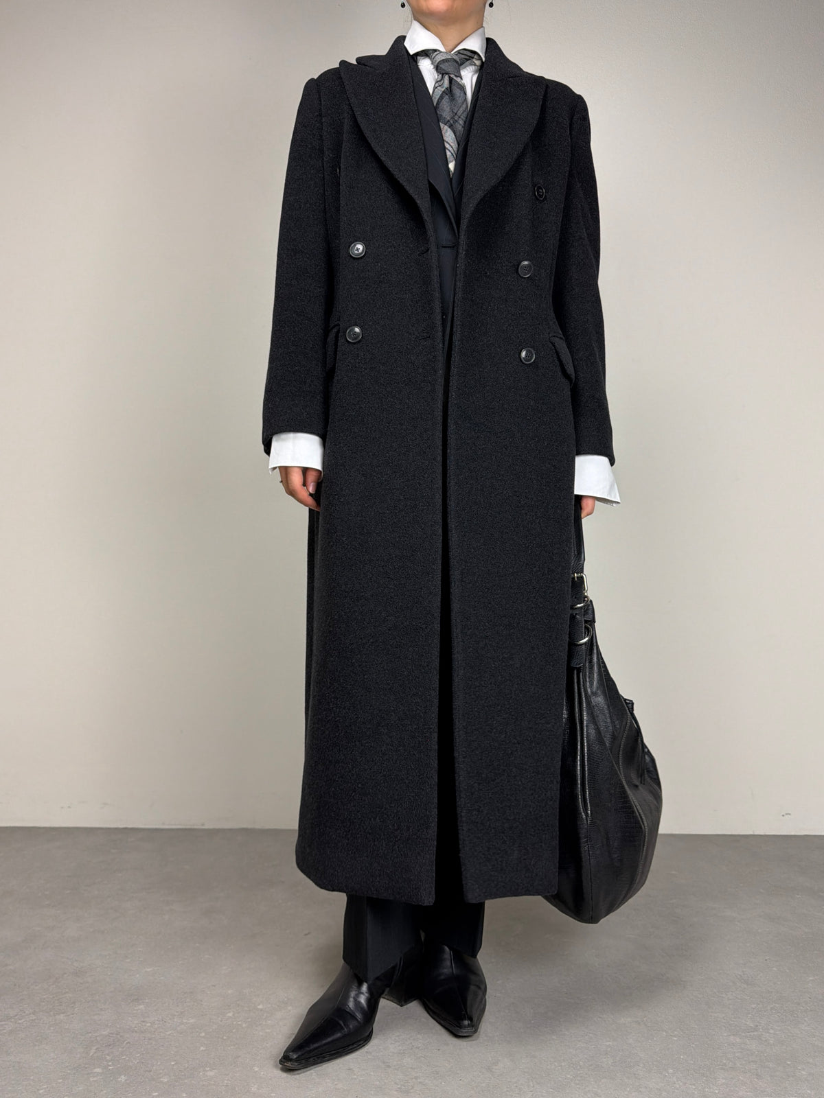 GIANFRANCO FERRÈ STUDIO cappotto in lana e angora