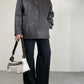Giacca in vera pelle con gilet interno