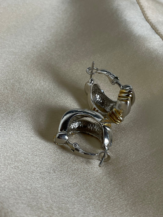 Vintage twisted earrings