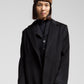Cappotto in baby alpaca e lana superfine