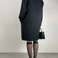 Abito vintage stile orientale, made in Italy, in pura lana vergine