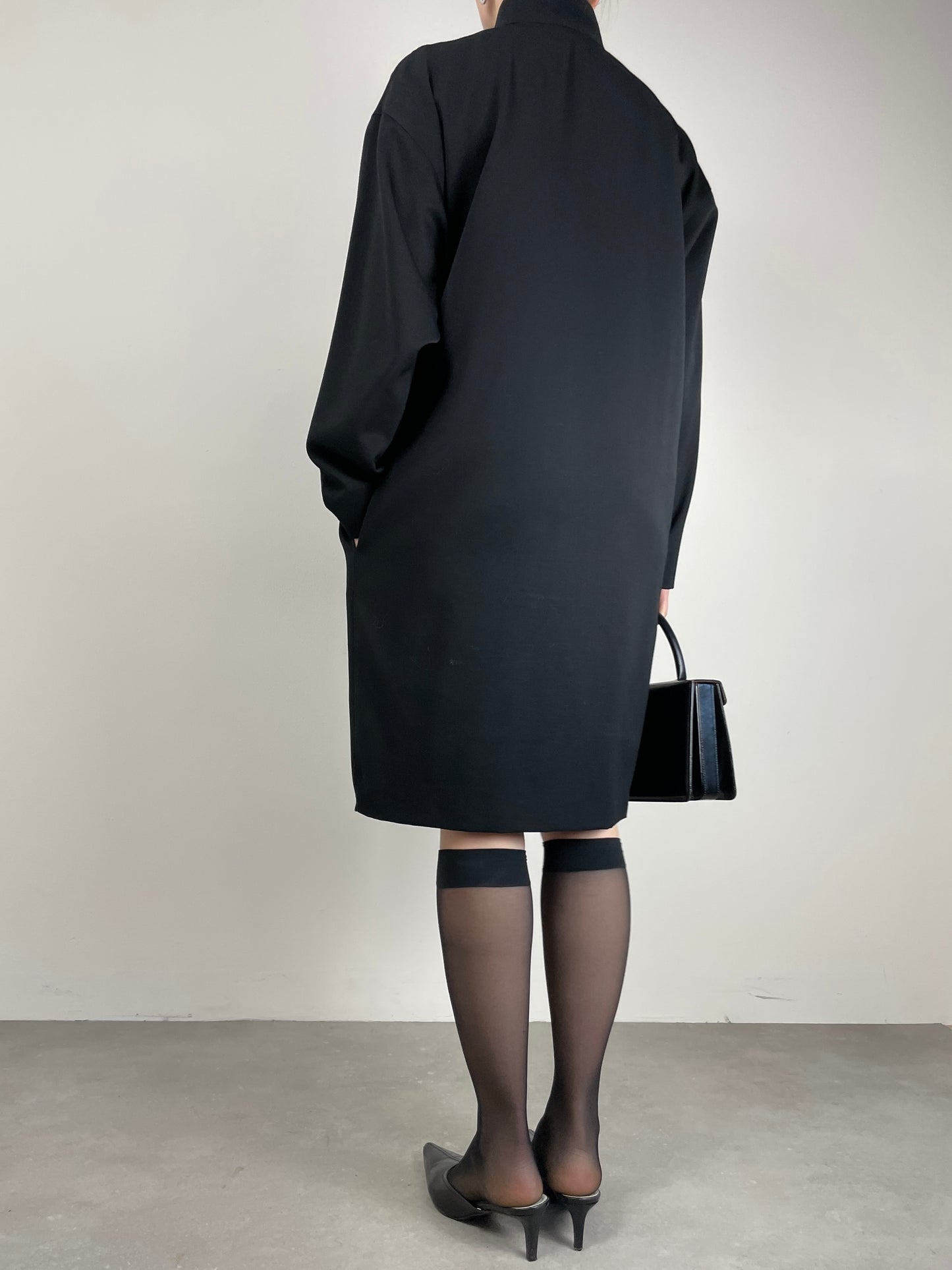 Abito vintage stile orientale, made in Italy, in pura lana vergine