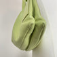 Borsa in vera pelle verde pastello