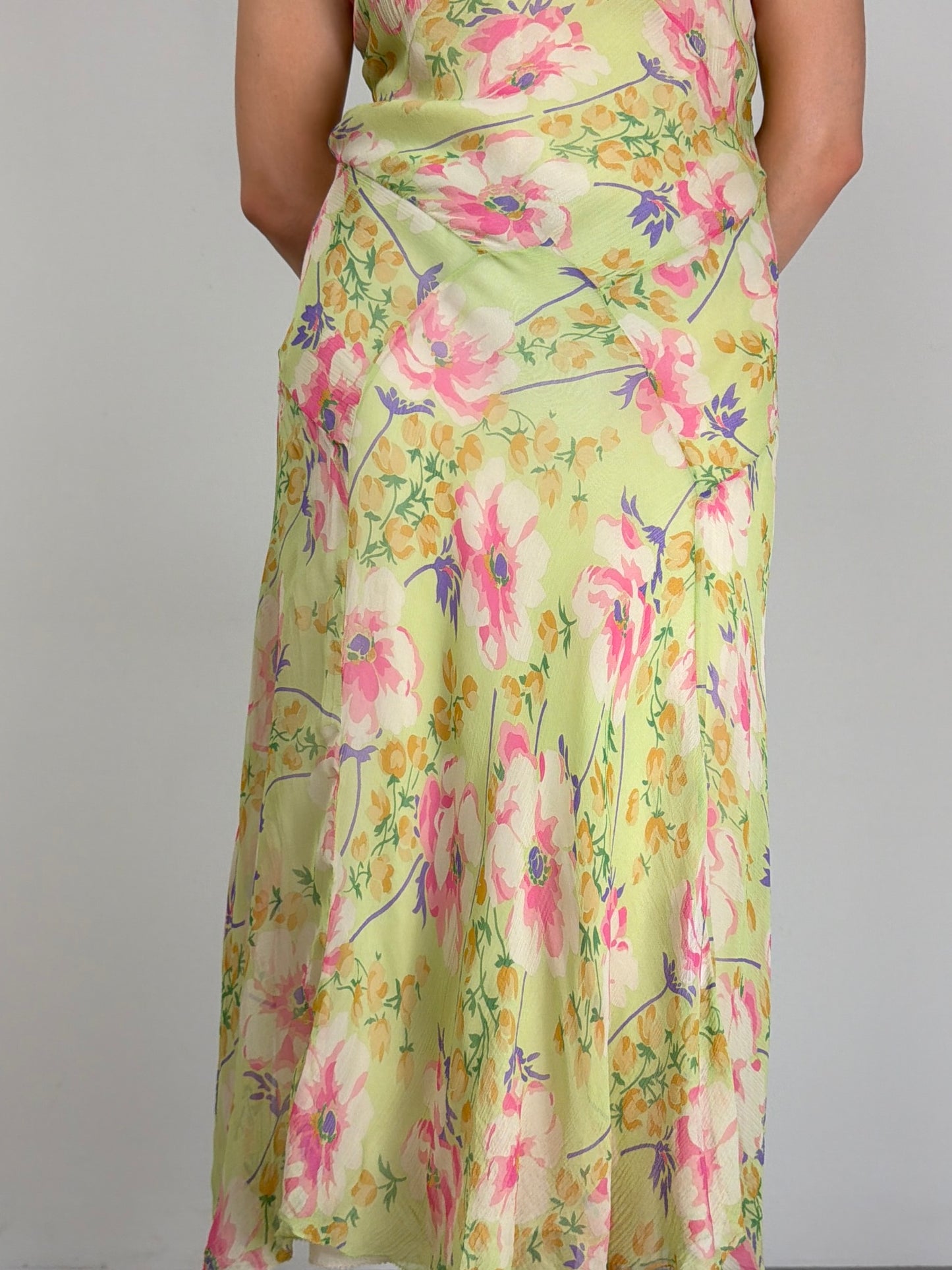 RALPH LAUREN abito in seta a fiori