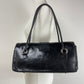 Borsa a spalla in vera pelle verniciata