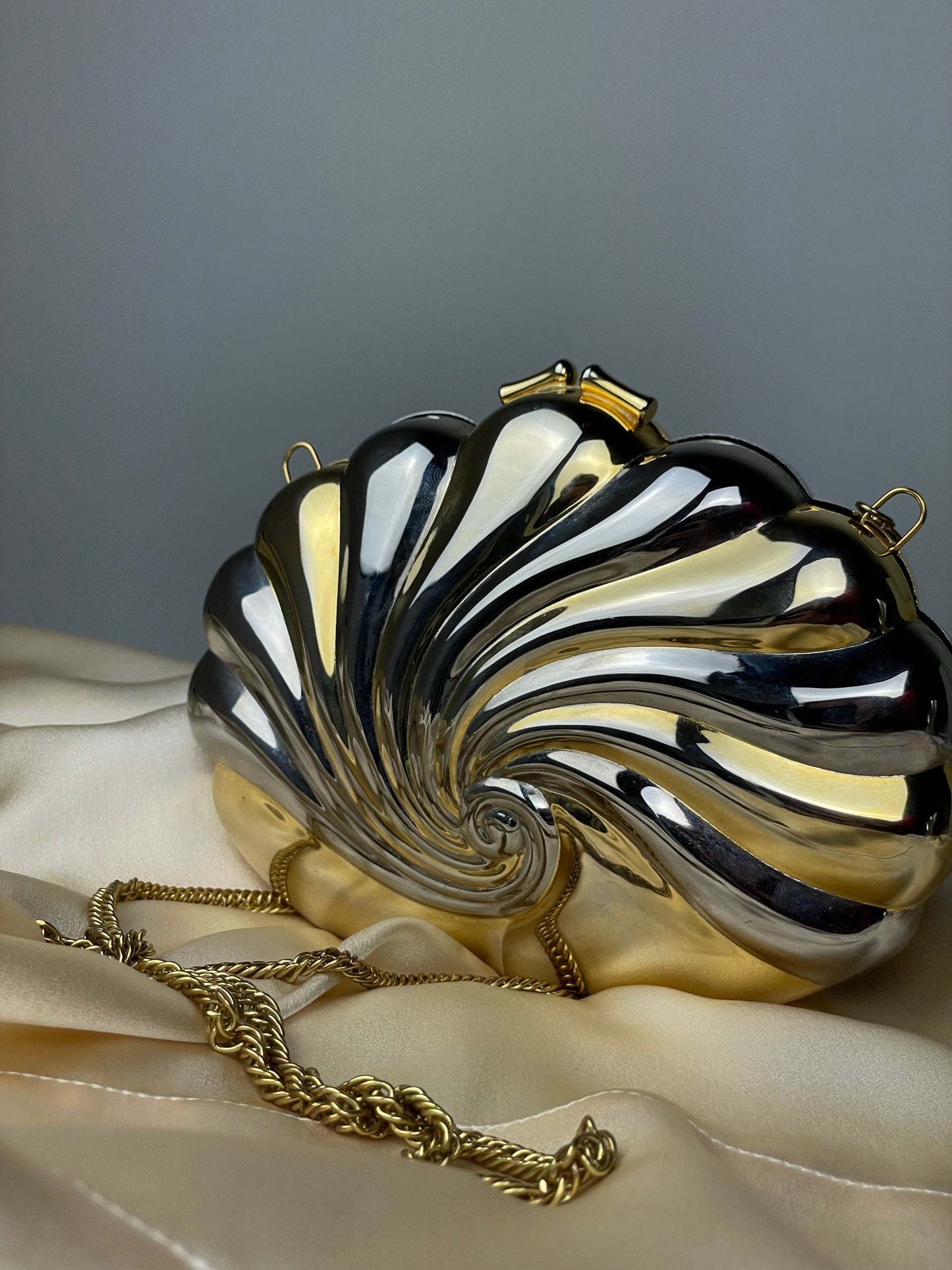 Vintage shell clutch