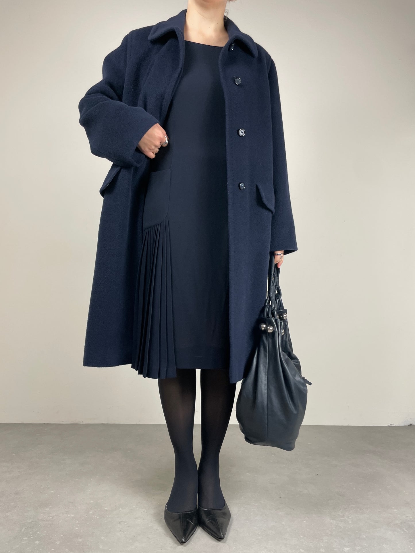 Cappotto vintage Made in Italy in beaver di pura lana