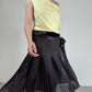 Gonna vintage in seta marrone