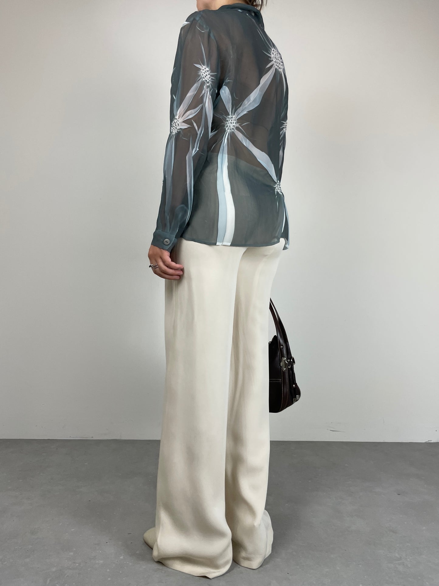 Camicia con motivi termopressati