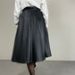 Gonna midi in vera pelle