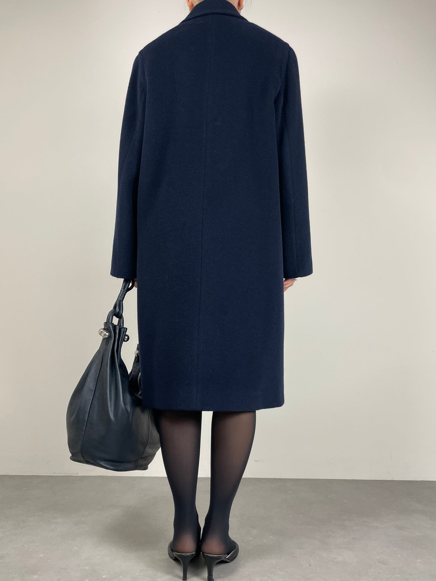 Cappotto vintage Made in Italy in beaver di pura lana