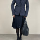 MOSCHINO Cheap and Chic blazer in lana gessato con impunture