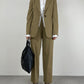 Completo vintage Made in Italy in misto lana gessato