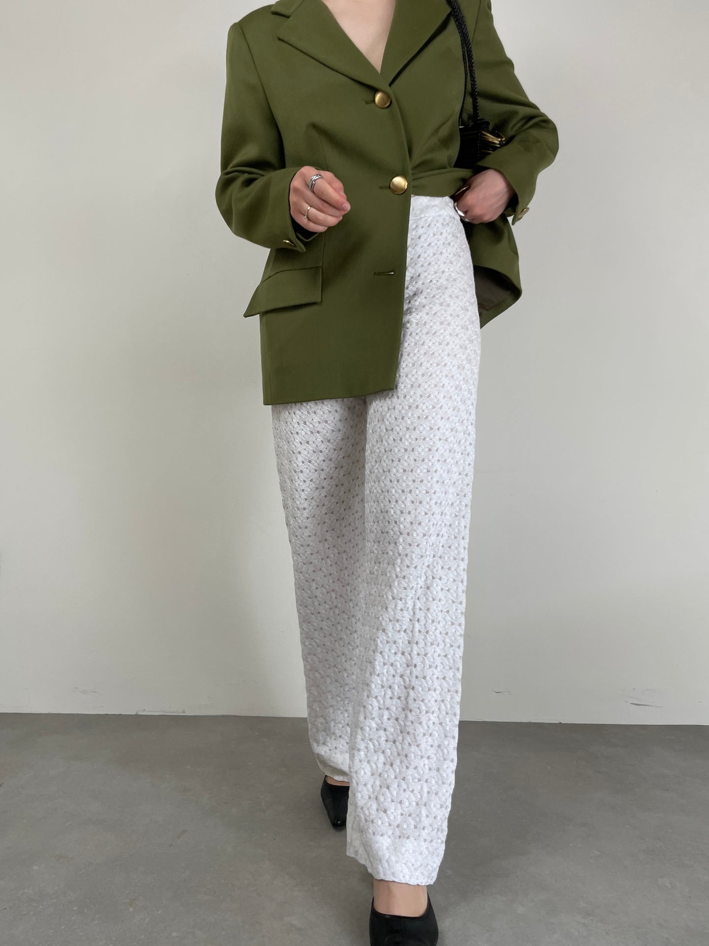 MISSONI pantaloni vintage effetto pizzo