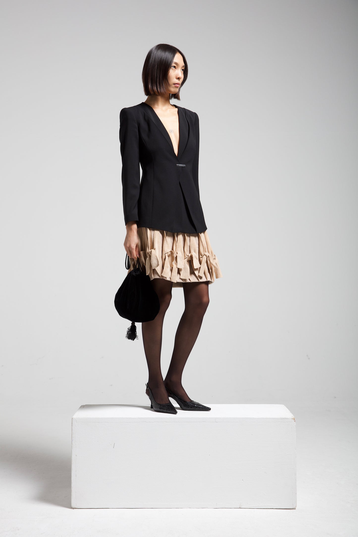 GIORGIO ARMANI blazer in misto lana