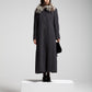 Cappotto in lana e cashmere con collo di volpe