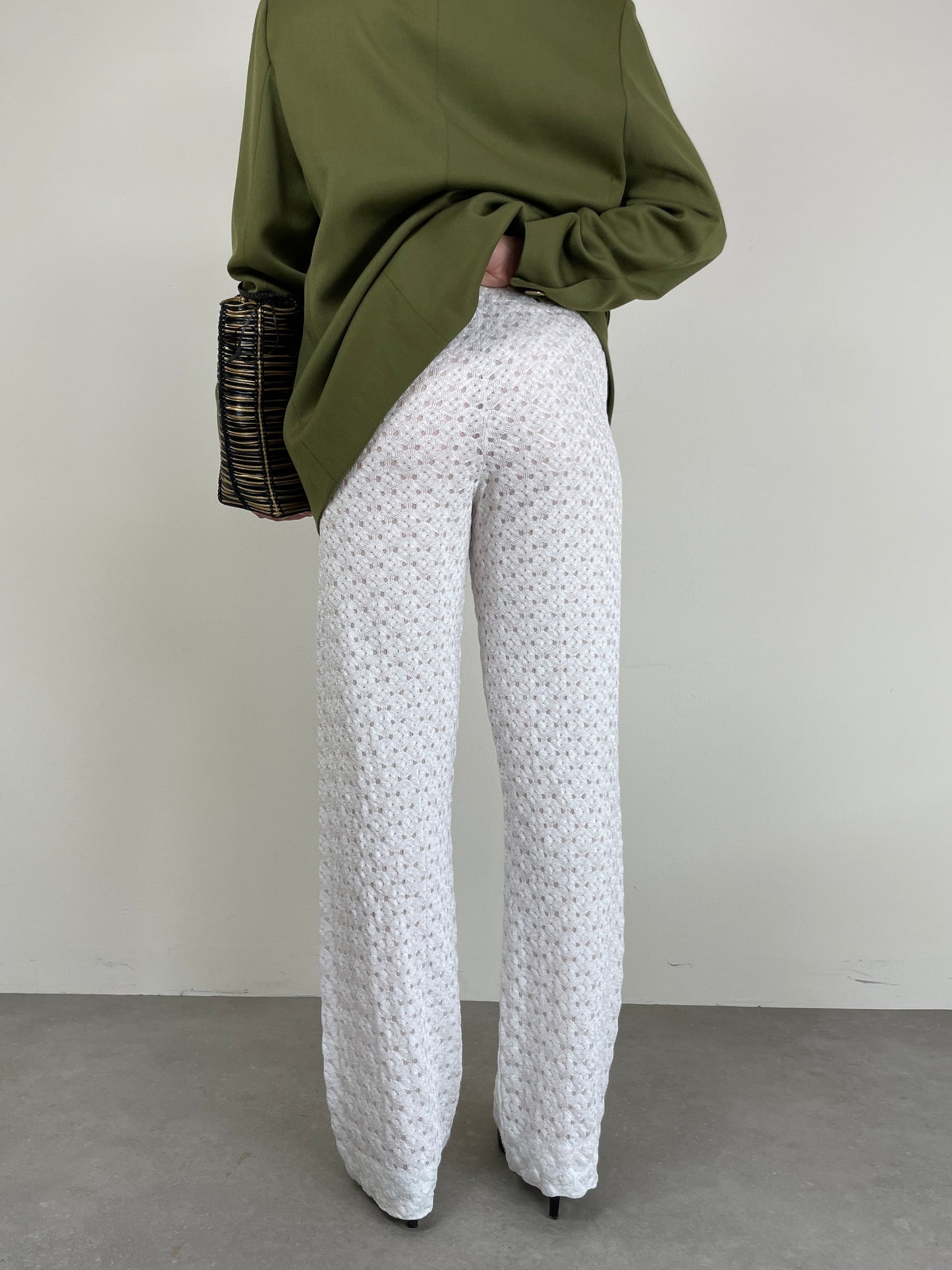MISSONI pantaloni vintage effetto pizzo