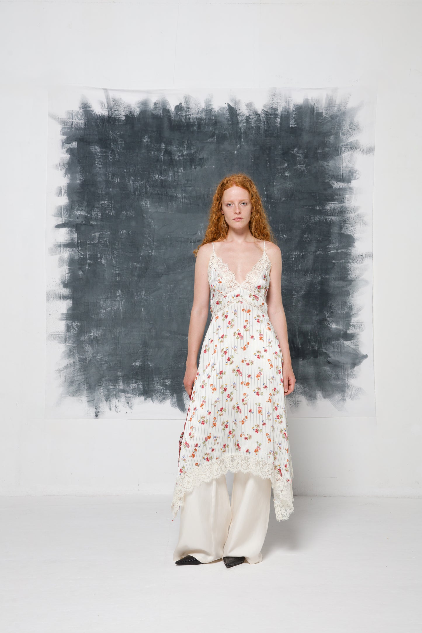Abito Ermanno Scervino a fiori con pizzo