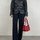 Chiodo vintage in vera pelle