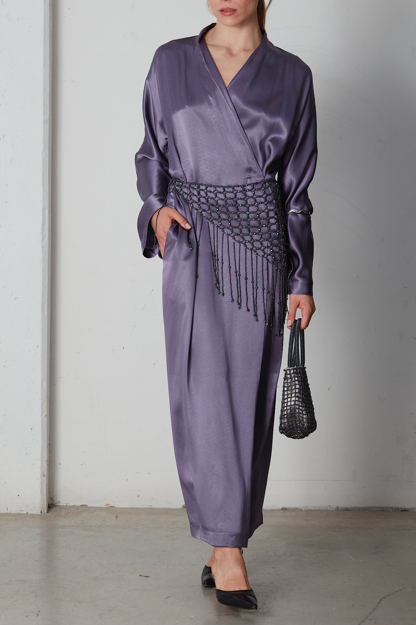 Vestaglia in raso di seta Malizia by La Perla